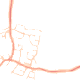 Daytime road noise heatmap for LE9 3AA