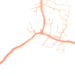 Daytime road noise heatmap for LE9 3AB