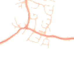 Daytime road noise heatmap for LE9 3AH