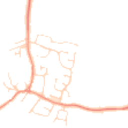 Daytime road noise heatmap for LE9 3AL
