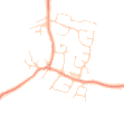 Daytime road noise heatmap for LE9 3AP