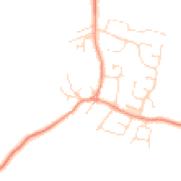 Daytime road noise heatmap for LE9 3AQ