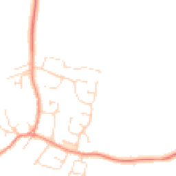 Daytime road noise heatmap for LE9 3AS