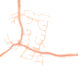 Daytime road noise heatmap for LE9 3BB