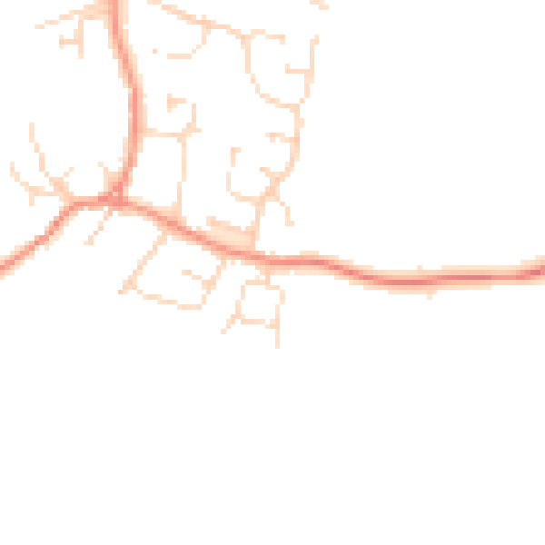 Daytime road noise heatmap for LE9 3BQ