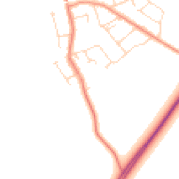 Daytime road noise heatmap for LE9 3DP