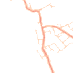 Daytime road noise heatmap for LE9 3EJ