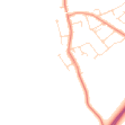 Daytime road noise heatmap for LE9 3EP