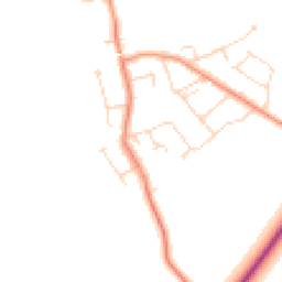 Daytime road noise heatmap for LE9 3GG
