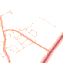 Daytime road noise heatmap for LE9 3GN