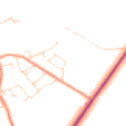 Daytime road noise heatmap for LE9 3HE