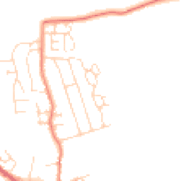 Daytime road noise heatmap for LE9 4AB