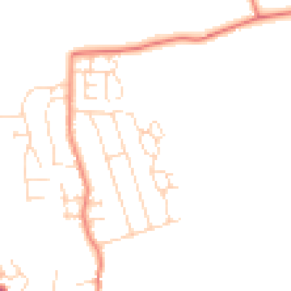 Daytime road noise heatmap for LE9 4AG