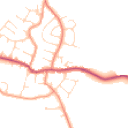 Daytime road noise heatmap for LE9 4BA
