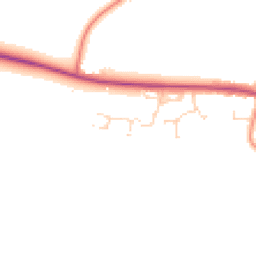 Daytime road noise heatmap for LE9 4BG