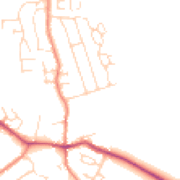 Daytime road noise heatmap for LE9 4DB