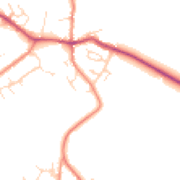 Daytime road noise heatmap for LE9 4DW