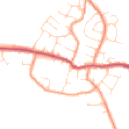 Daytime road noise heatmap for LE9 4EW