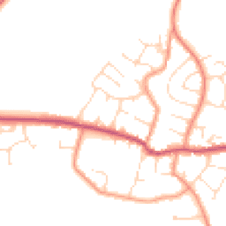 Daytime road noise heatmap for LE9 4FD