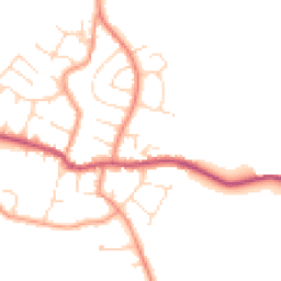 Daytime road noise heatmap for LE9 4FZ