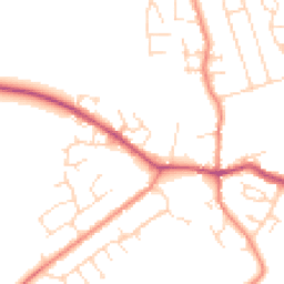 Daytime road noise heatmap for LE9 4GL