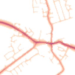 Daytime road noise heatmap for LE9 4GQ