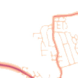 Daytime road noise heatmap for LE9 4HB
