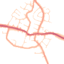 Daytime road noise heatmap for LE9 4HH