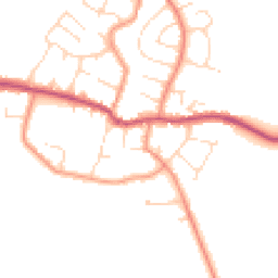 Daytime road noise heatmap for LE9 4HZ