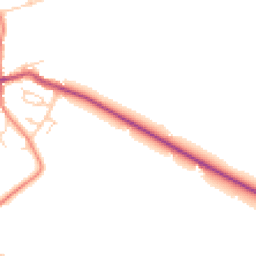 Daytime road noise heatmap for LE9 4JA