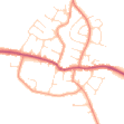 Daytime road noise heatmap for LE9 4JR