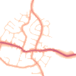 Daytime road noise heatmap for LE9 4JX