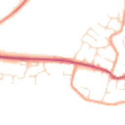 Daytime road noise heatmap for LE9 4LG