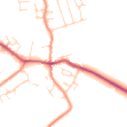 Daytime road noise heatmap for LE9 4NE