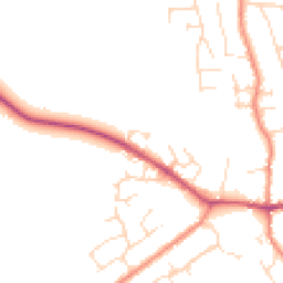 Daytime road noise heatmap for LE9 4NN