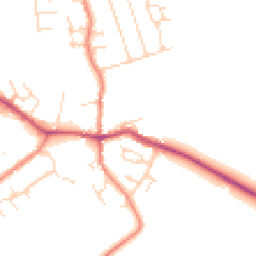 Daytime road noise heatmap for LE9 4TS