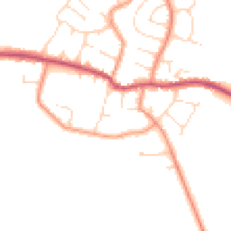Daytime road noise heatmap for LE9 4TZ
