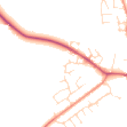 Daytime road noise heatmap for LE9 4WG