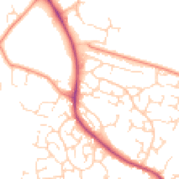 Daytime road noise heatmap for LE9 6NE