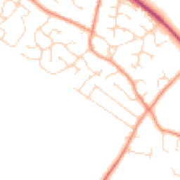 Daytime road noise heatmap for LE9 6PB