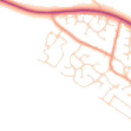Daytime road noise heatmap for LE9 6QQ