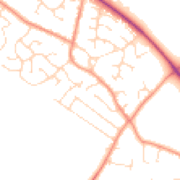 Daytime road noise heatmap for LE9 6RF