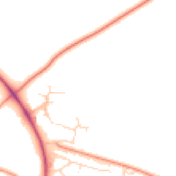 Daytime road noise heatmap for LE9 6TS