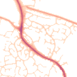 Daytime road noise heatmap for LE9 6UB