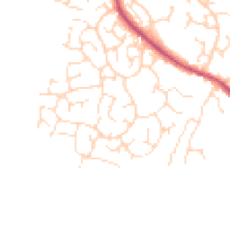 Daytime road noise heatmap for LE9 6WD