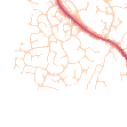 Daytime road noise heatmap for LE9 6XA