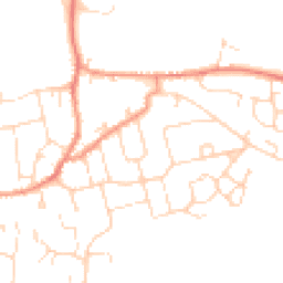 Daytime road noise heatmap for LE9 7AA