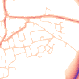 Daytime road noise heatmap for LE9 7AF