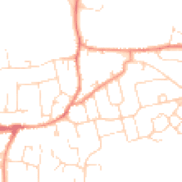 Daytime road noise heatmap for LE9 7AJ