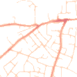 Daytime road noise heatmap for LE9 7FS